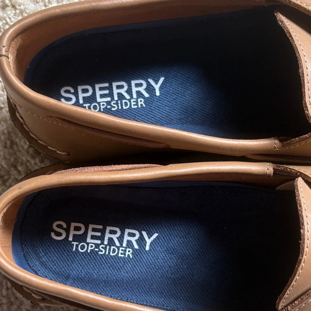 Men's Sperry Top Sider Brown Leather Boat Shoes